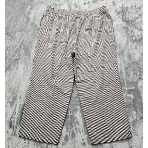 Shien Curve Pants Womens 4XL Black Brown Houndstooth High Rise Wide Leg Preppy - Picture 2 of 10